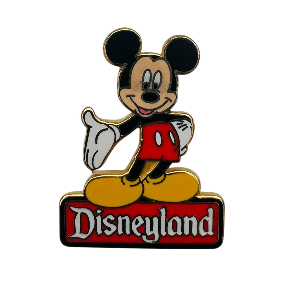 Disney DLR Disneyland Character Sign Series Mickey Mouse Pin