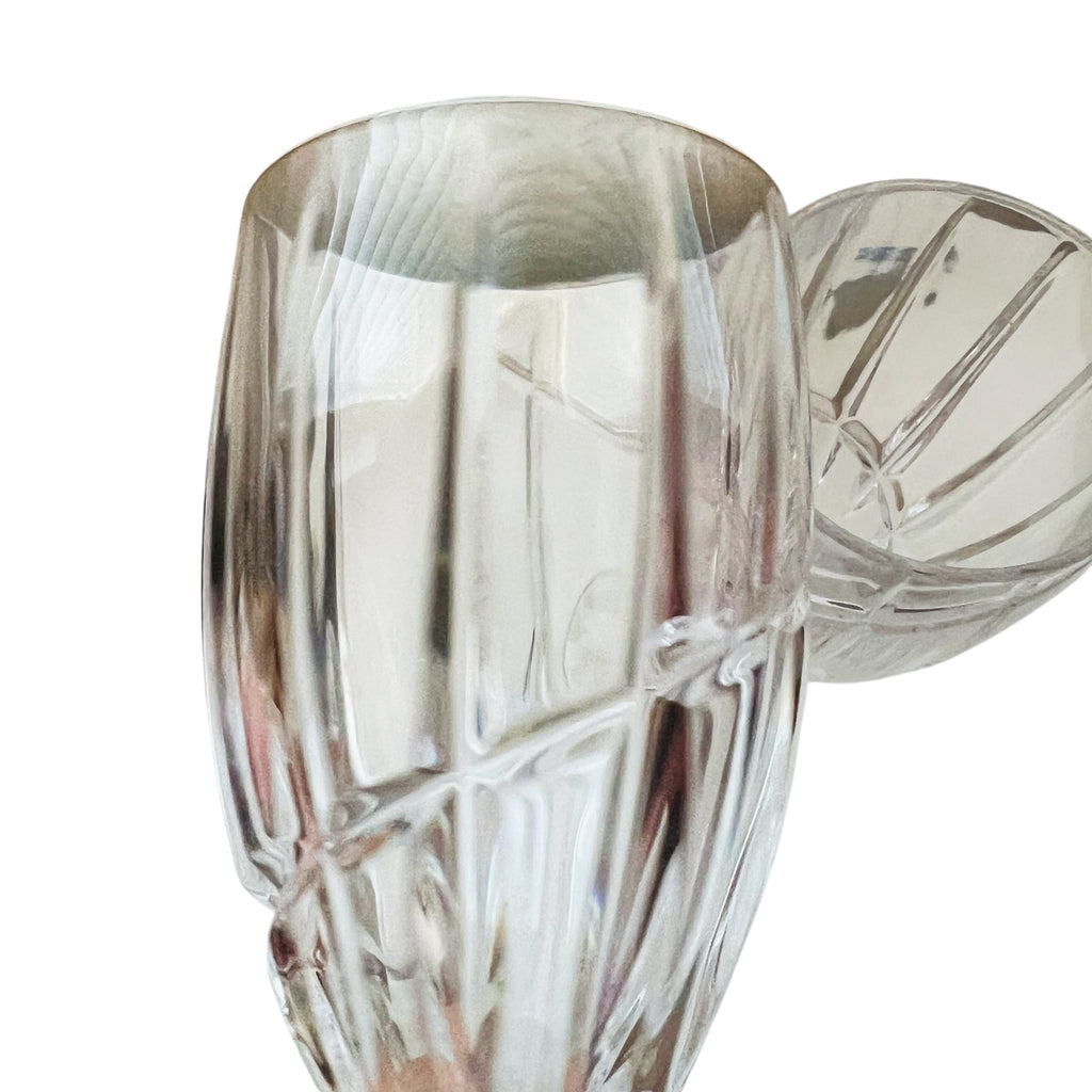 MIKASA Uptown Crystal Champagne Glasses Set of 2