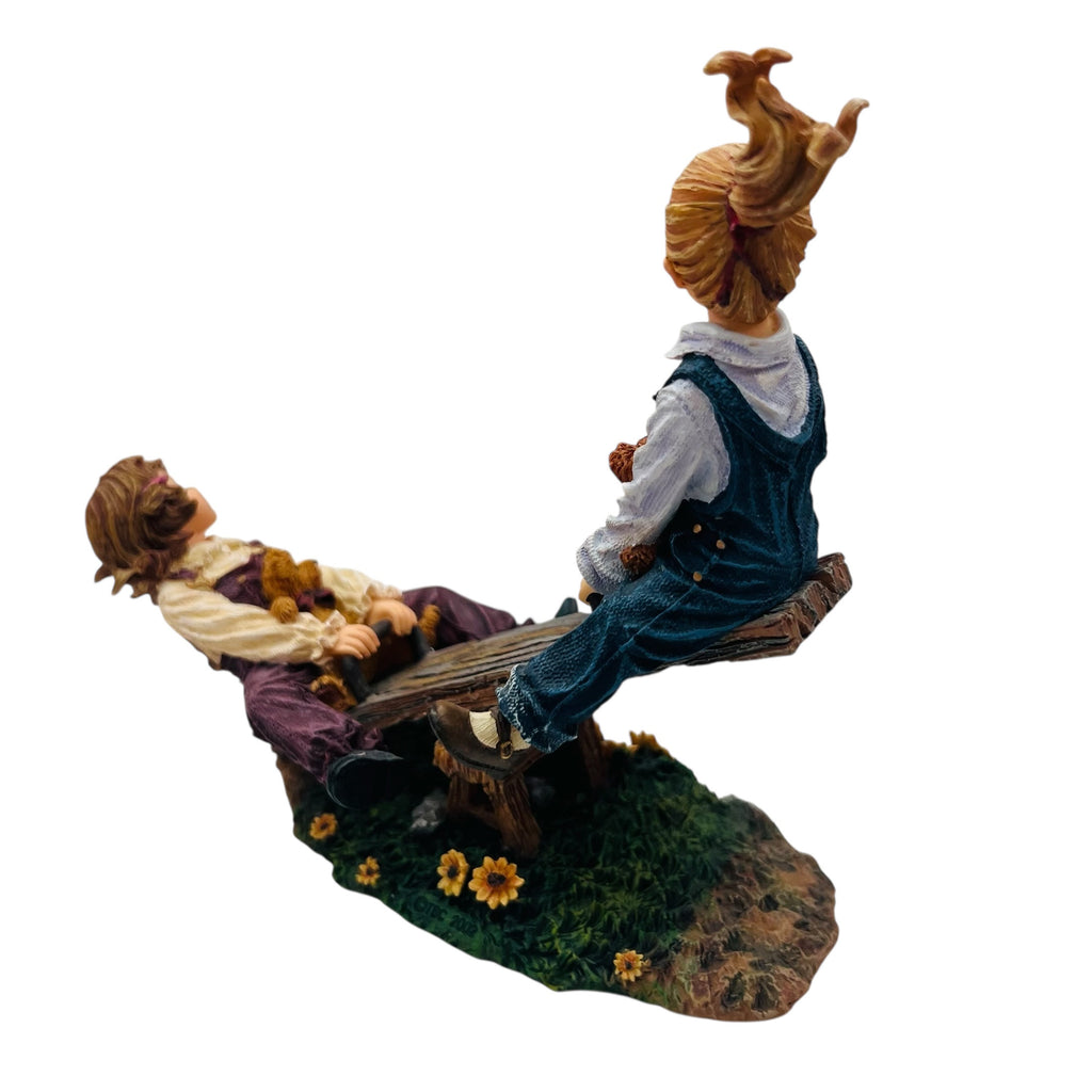 Boyds Bears Yesterdays Child Dollstone Seesaw Friends Kaylie and Jenny Figure