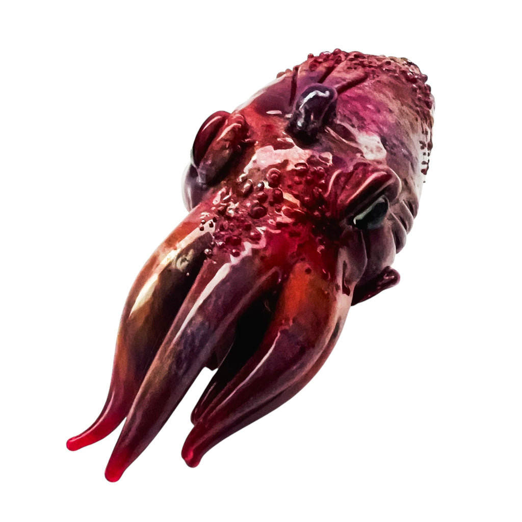 Squid Hand Blown Art Glass Pended Figurine