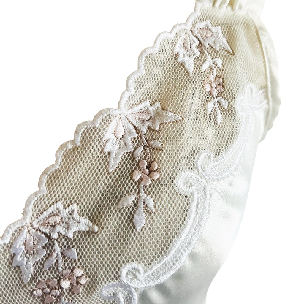 Vintage Val Mode Lace Detail Full Slip Dress Lingerie