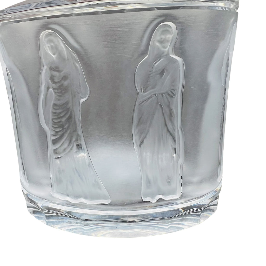 Vintage Lalique Femmes Crystal Decanter with Stopper