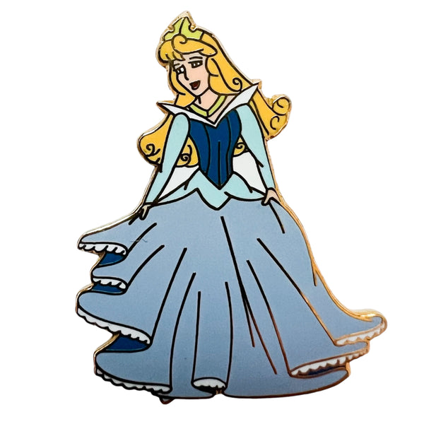Disney Disneyland Sleeping Beauty Aurora Long Sleeved Blue Dress Pin  The  Stand Alone