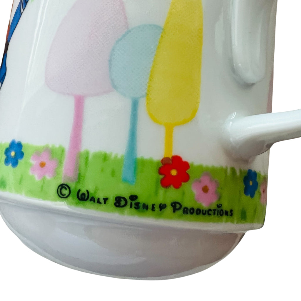 Vintage Walt Disney Productions JAPAN Porcelain Snack Plate & Cup Set