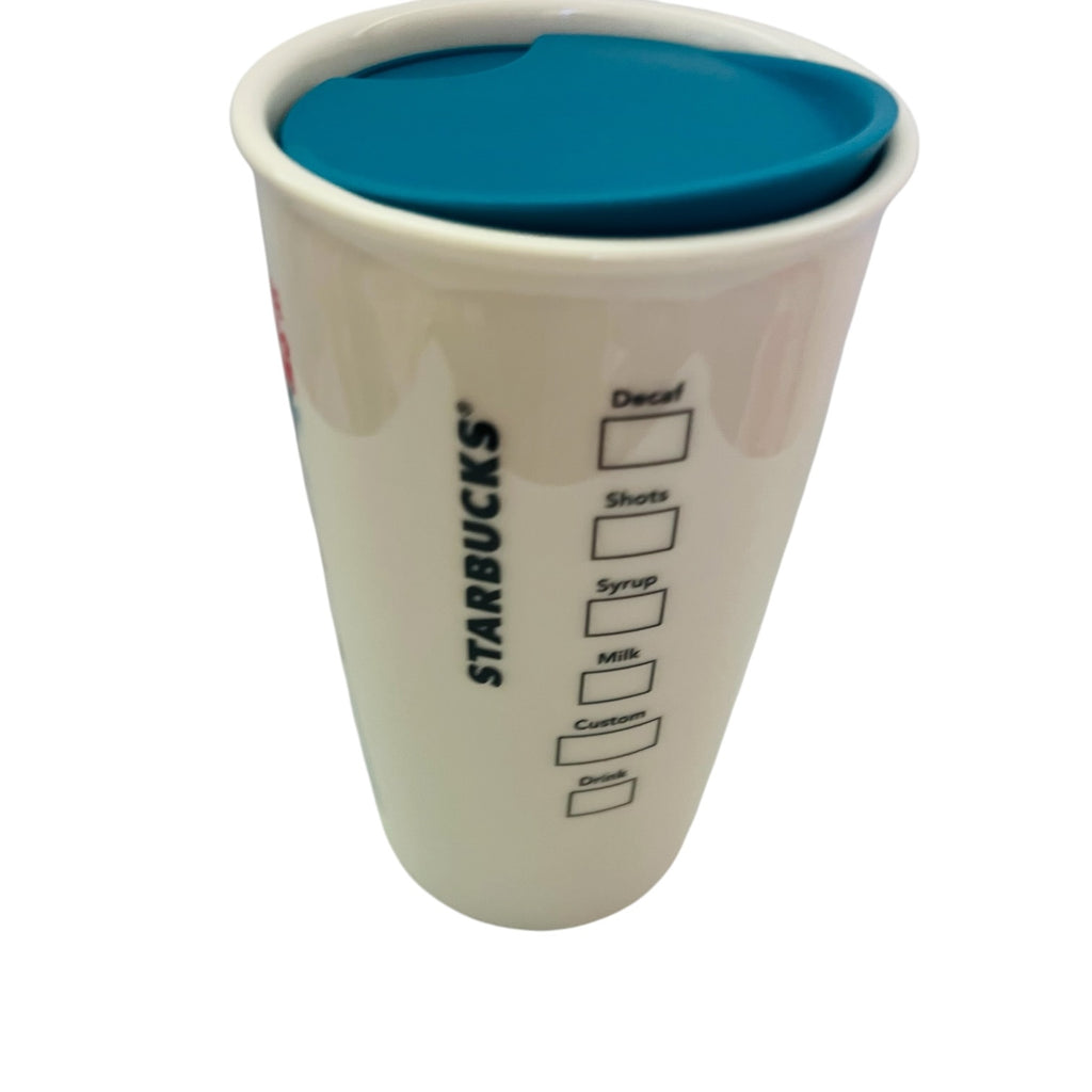 Starbucks Disneyland Zip A Dee Doo Dah! Ceramic Travel Tumbler Mug