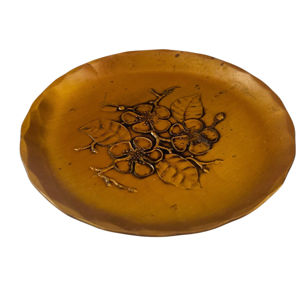 Vintage Wendell August Forge Solid Hammered Bronze Trinket Tray Dish Lot of 3
