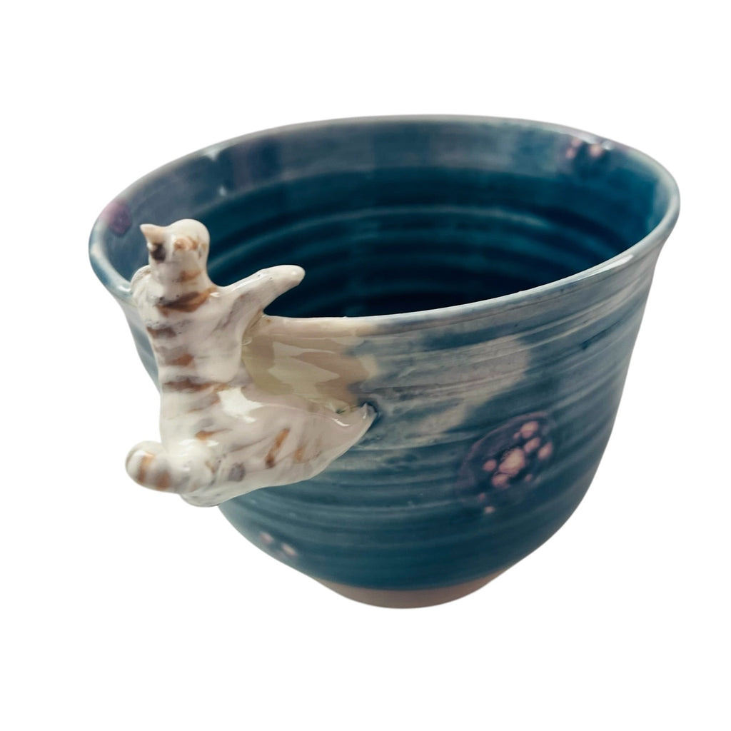 Signed Handcrafted Ceramic Cat Mug