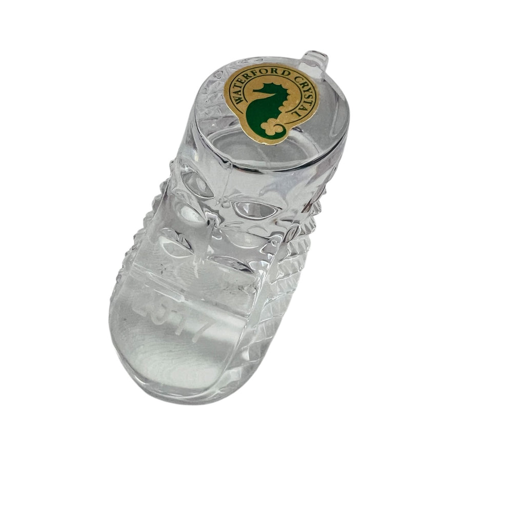 WATERFORD CRYSTAL Baby Bootie Keepsake 2017 Shoe Paperweight