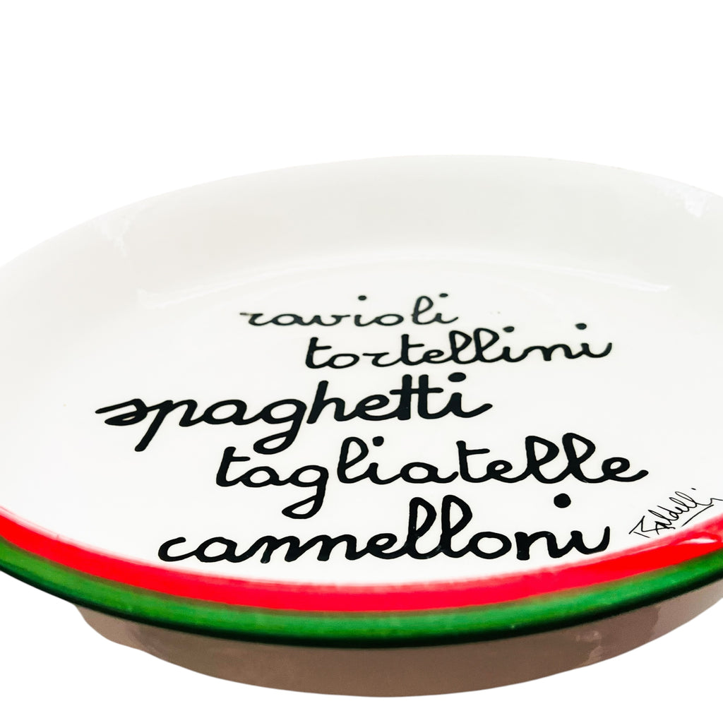 Vintage Baldelli Italia Italy Serving Spaghetti Tortellini Ravioli Italian Dish