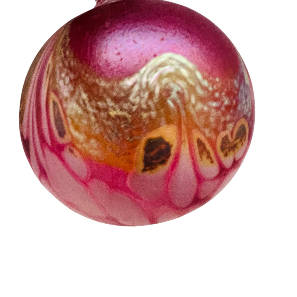 Studio Art Glass Marlowe Silverman Ephemera Christmas Holiday Ornament