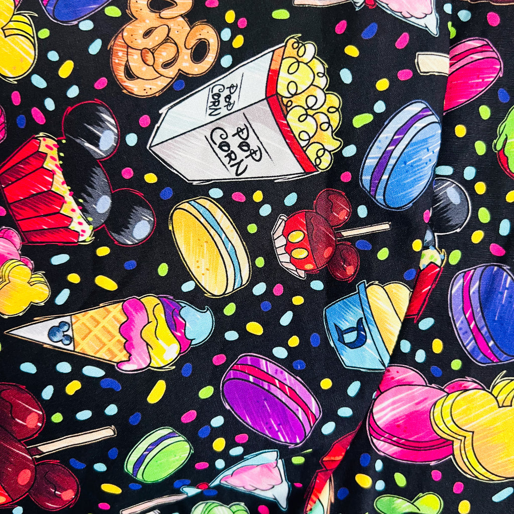 The Magic Coffee Colorful Foodie Disney Snacks Patterned Men's Shirt