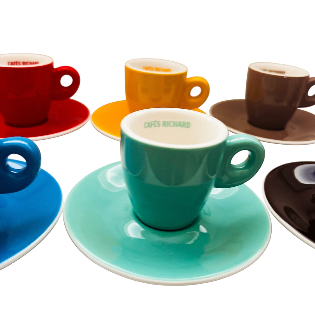 Cafés Richard Espresso Cup and Saucer 6/Set