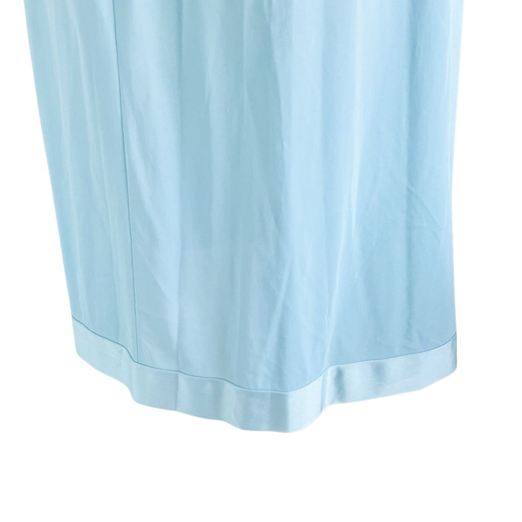 Vintage Vanity Fair V Neck Satin Sleeveless Short Nightgown