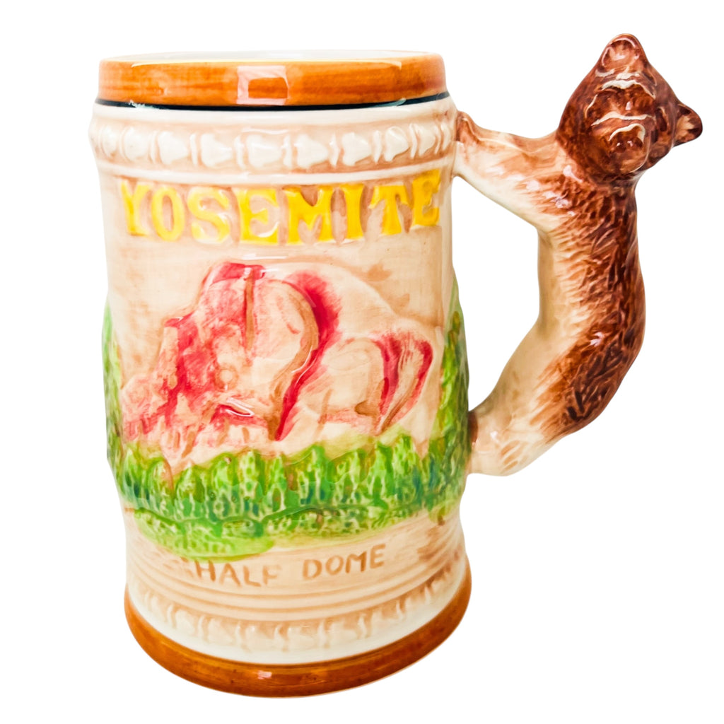 Vintage Yosemite Half Dome El Capitan Bear Handle Mug