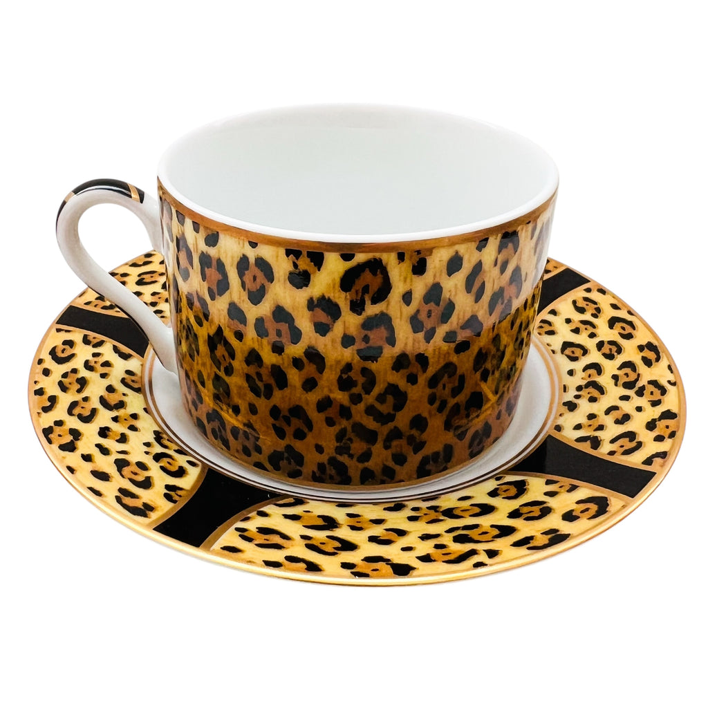 Lynn Chase Amazonian Jaguar Cup & Saucer Set