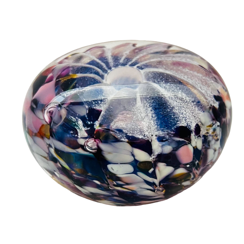 Vintage Art Glass Scramble Paperweight
