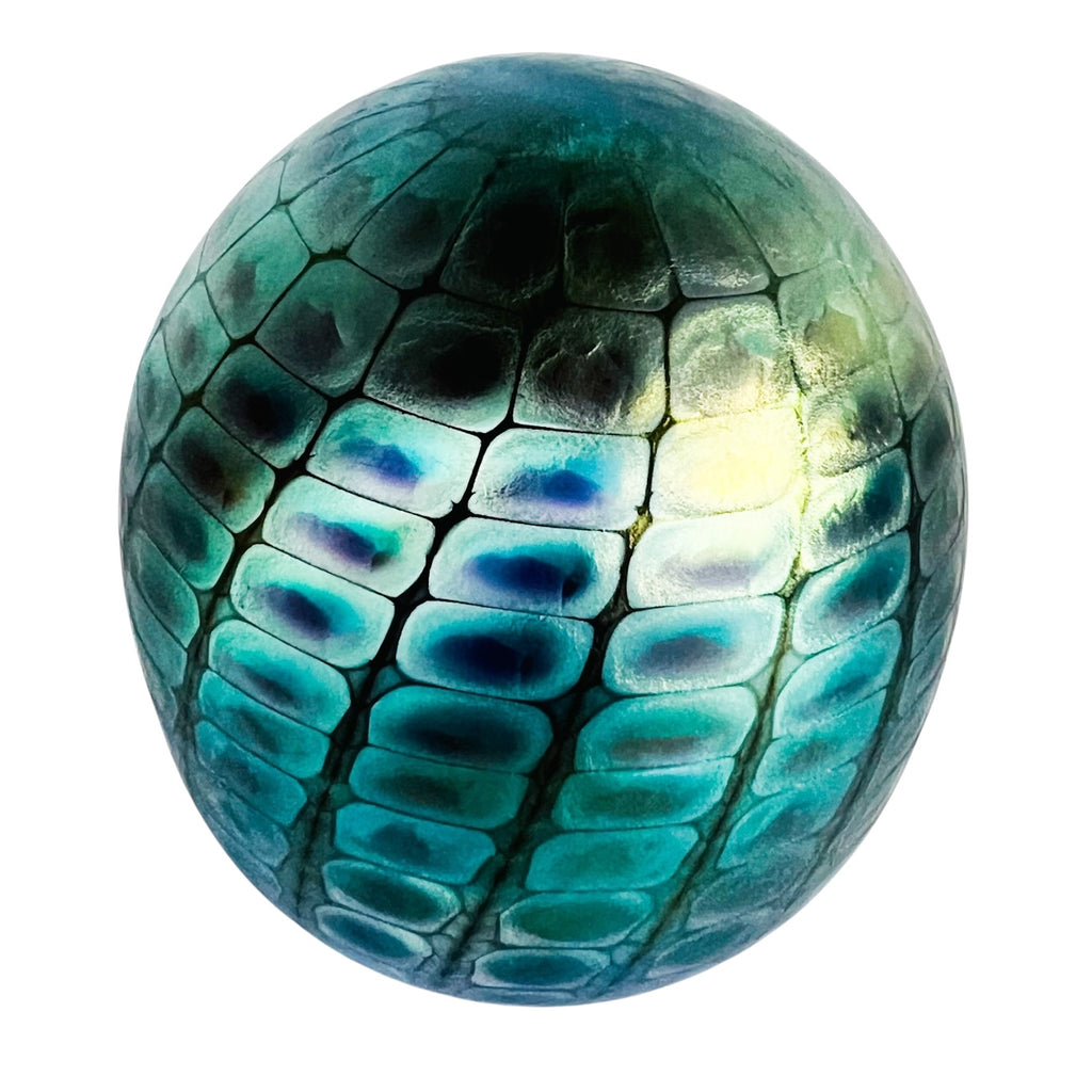 Vintage Studio Art Glass Artist Signed Thomas Philabaum Paperweight