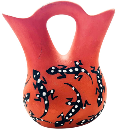 Kuutimaitsa Acoma Lizards w/Spots Pottery Vase