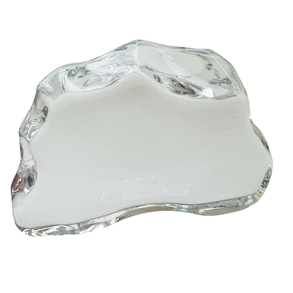 Vintage Lenox 1995 Clear Glass Paperweight