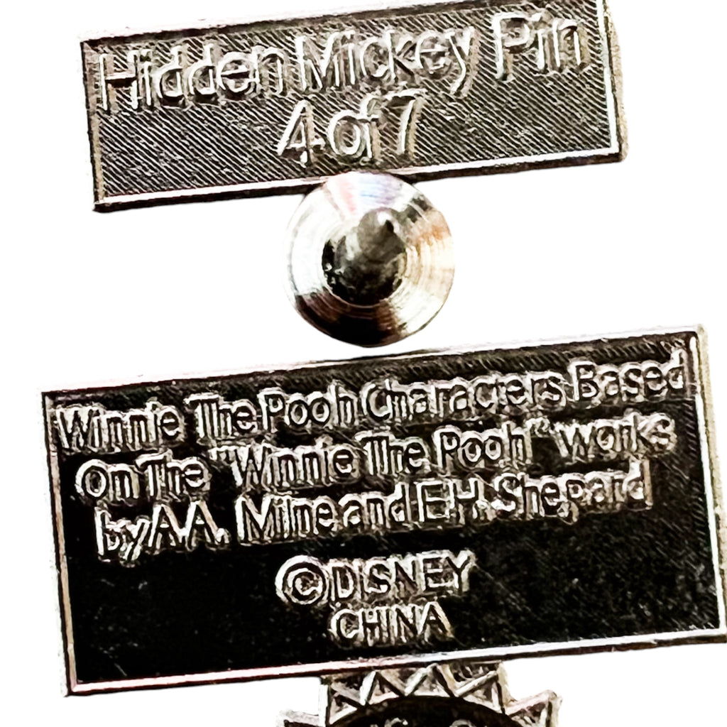 Disney Winnie The Pooh Bear Character Silhouette Pin