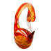 Vintage Murano Art Glass Red & Amber Swan Sculpture