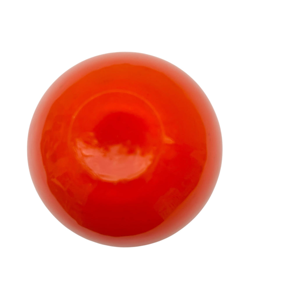 Vintage Kosta Boda Red Orange Swirl Art Glass Bowl