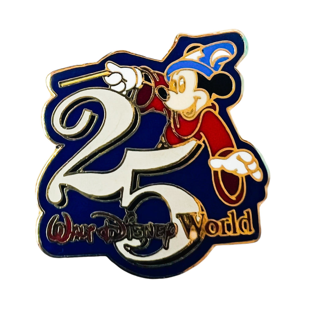 Walt Disney World 25th Anniversary Sorcerer Mickey Pin