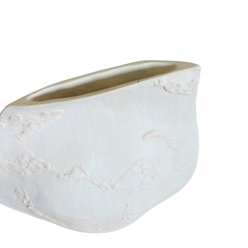 Sculptural Paper Mache Textured Art Vessel Vase