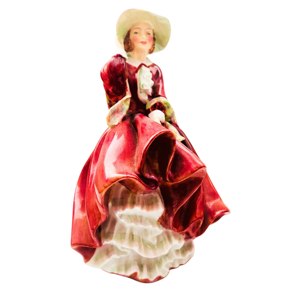 Vintage Royal Doulton England Lady Top Of The Hill Figurine