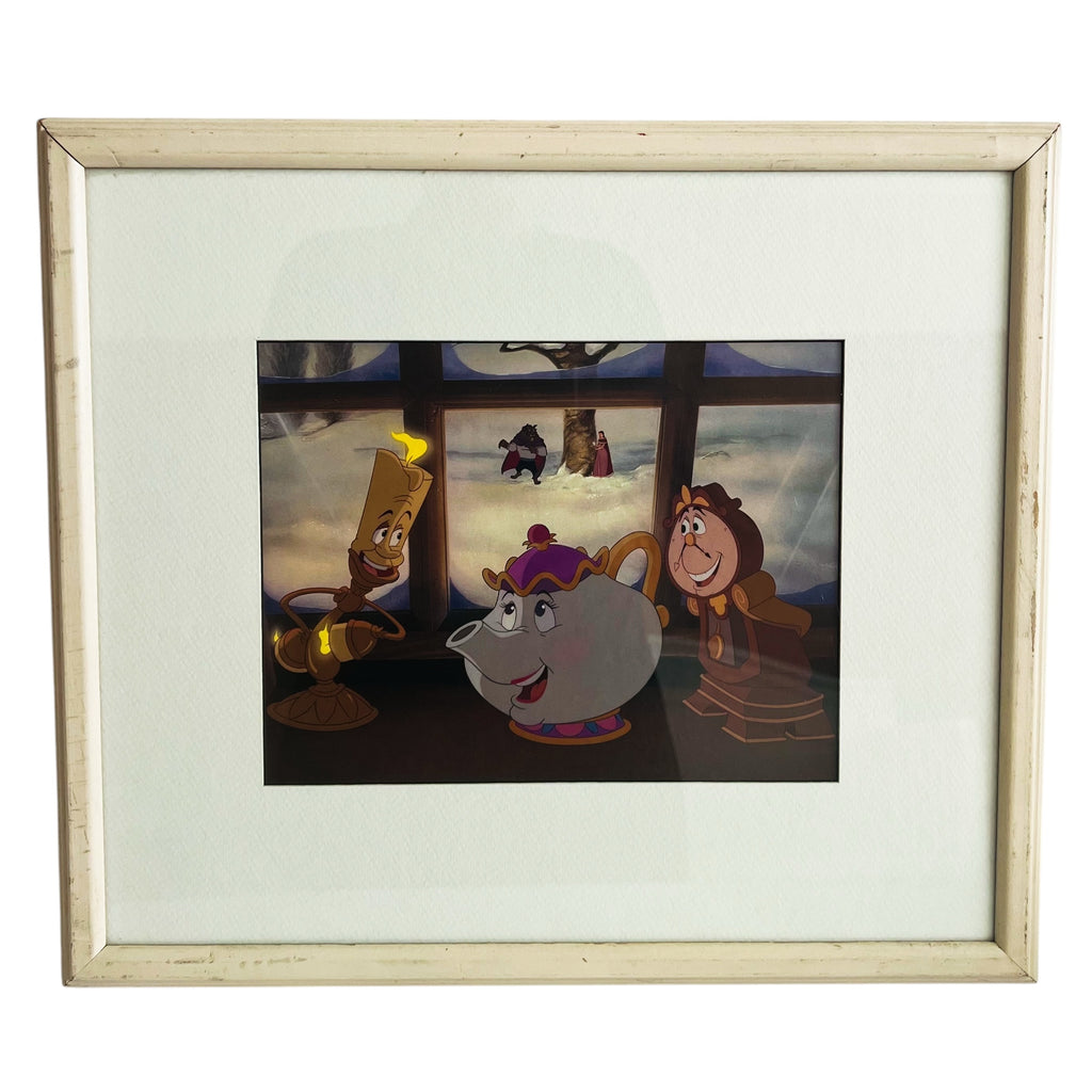 Disney Beauty and the Beast Lithograph Framed Art Print