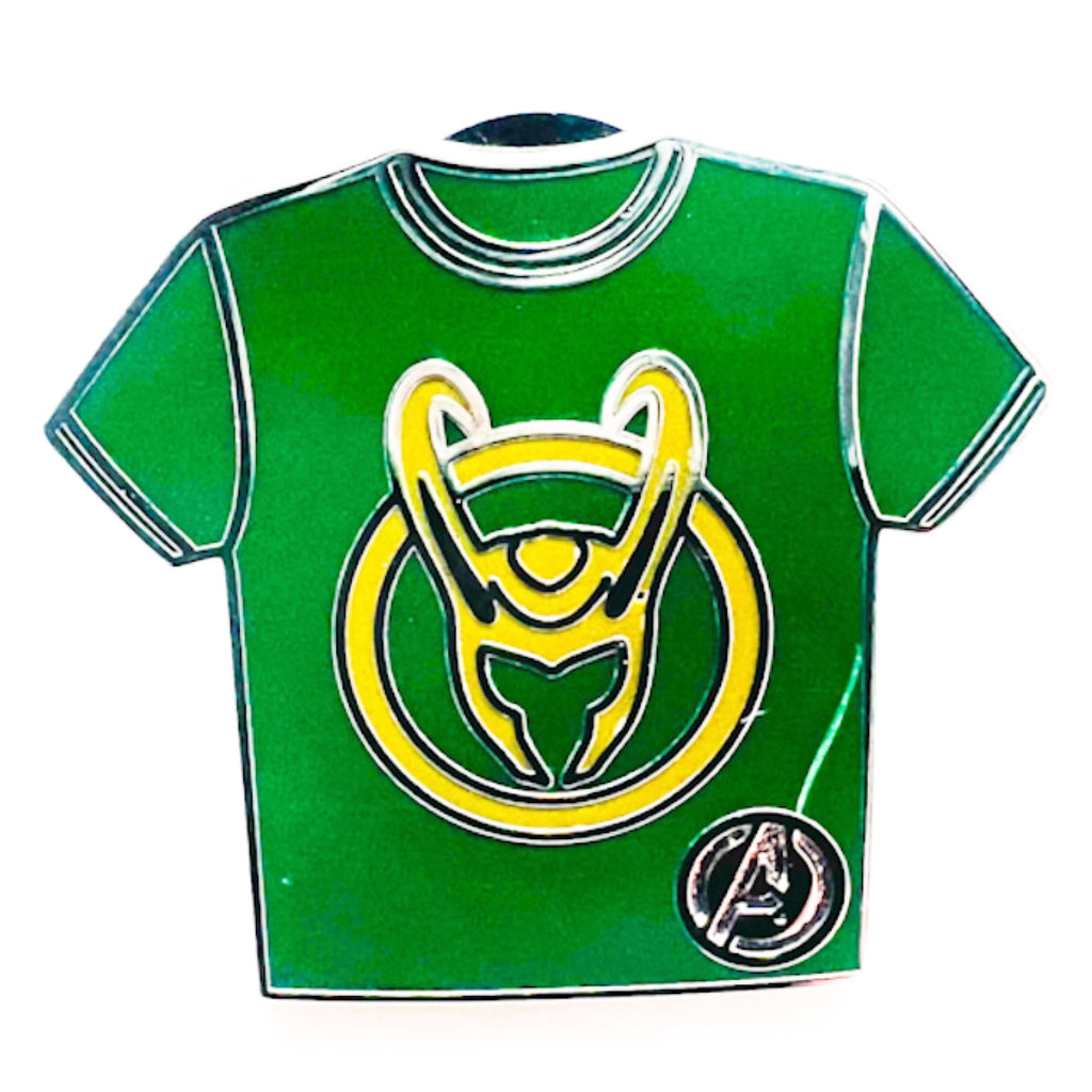 Disney DLR Loki Super Heroes T-Shirt Hidden Mickey 2024 Marvel Avengers Pin