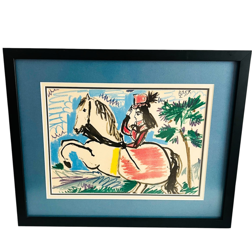 Picasso's Women on a Horse X 1961 Museum Custom Glass Framed