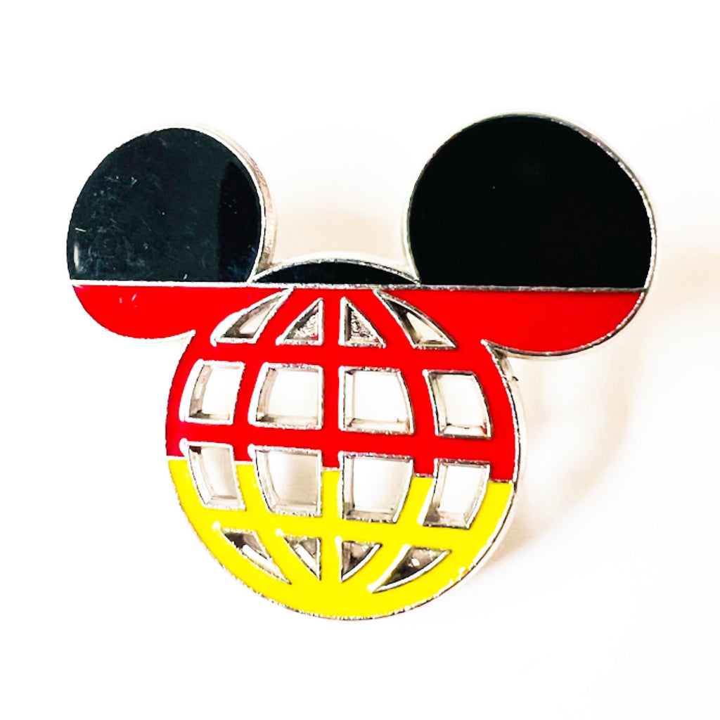 Disney Epcot World Showcase Mickey Head Germany Flag Pin