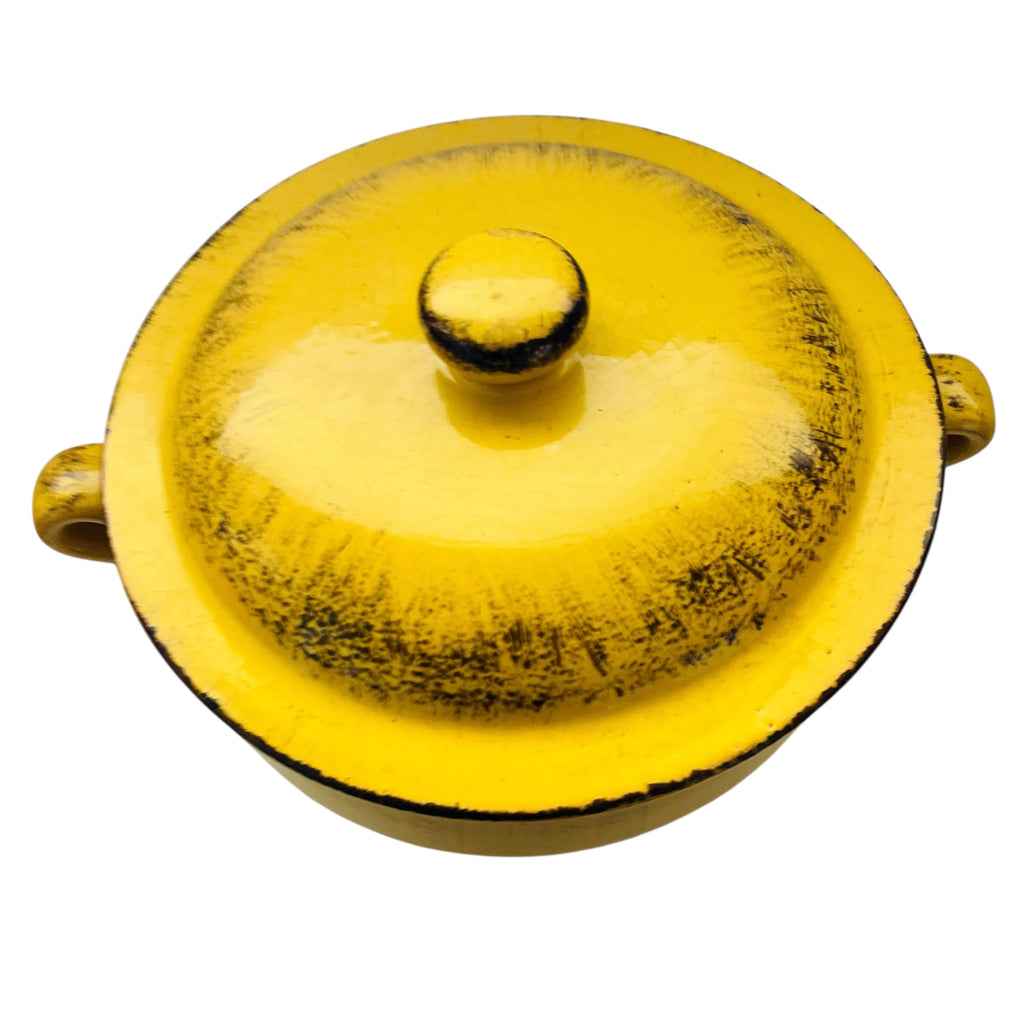 De Silva Terracotta Baking Casserole Pot w/Handles Lid