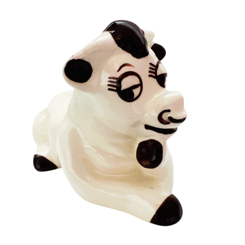 Vintage Cow Pottery USA Animal Farmhouse Country Figurine