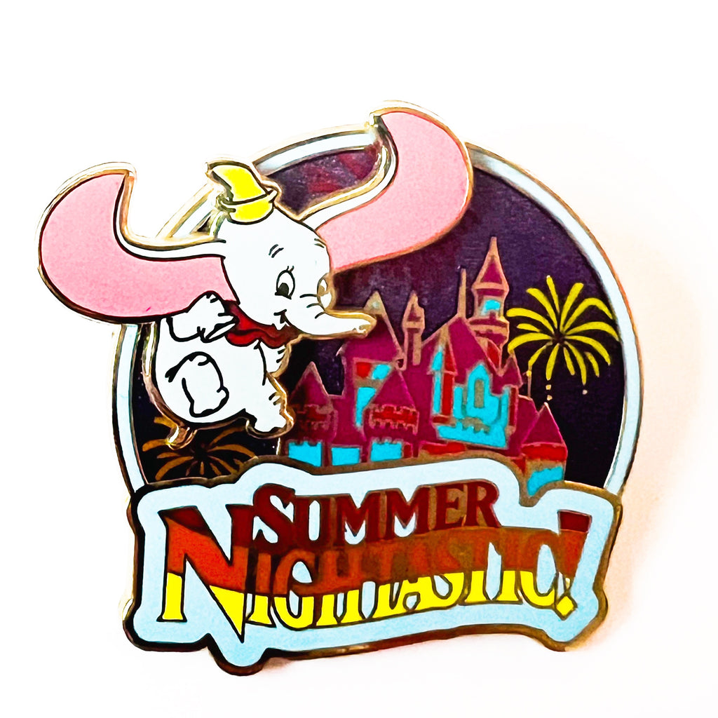 Disneyland DLR Dumbo Summer Nightastic! Disney Fireworks Castle LE Pin