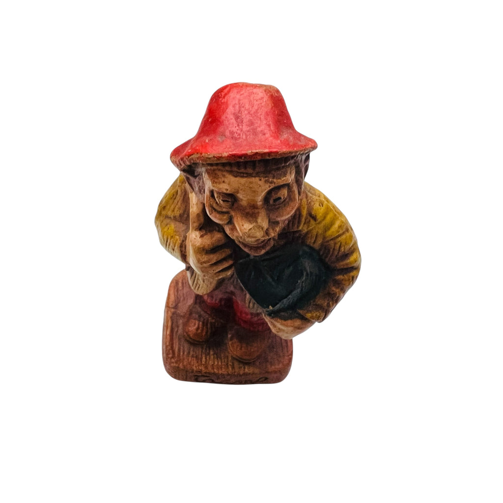 Vintage Resin Tramp Old Man Figure