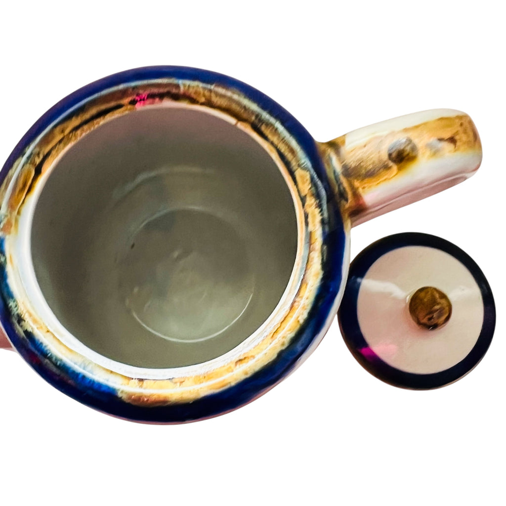 Vintage TONALA Mexico Tea Pot with Lid Signed