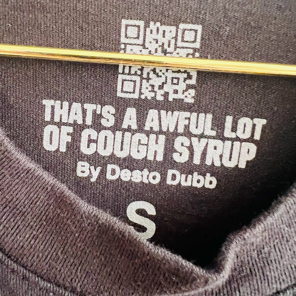 Desto Dubb That's A Awful Lot Of Cough Syrup Men's Black Graphic Print T-Shirt