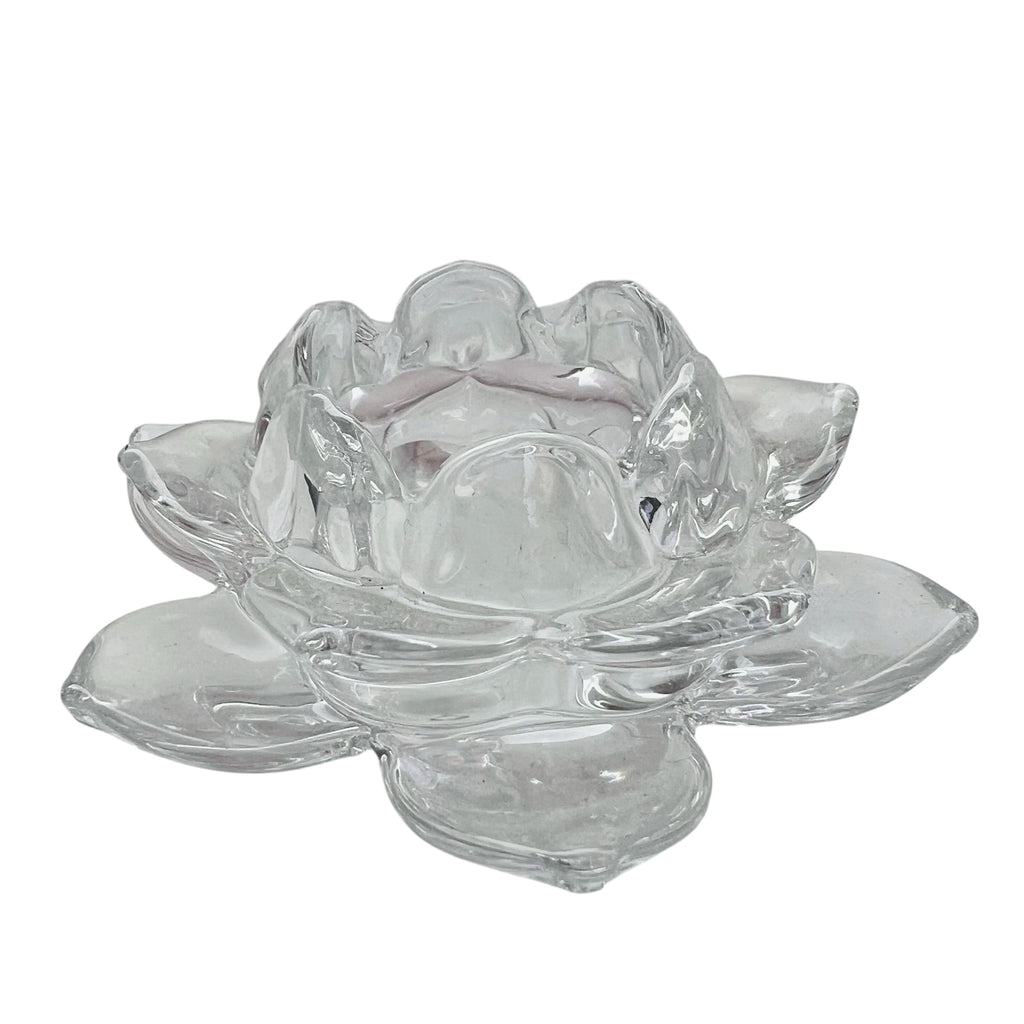 Mikasa Crystal Flower Tealight Candle Holder
