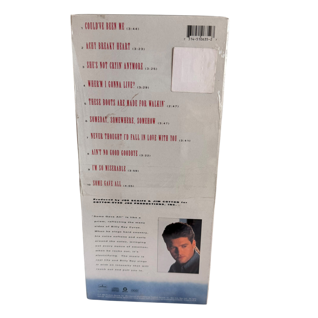 Vintage 1992 Billy Ray Cyrus Some Gave All Longbox CD Factory Sealed