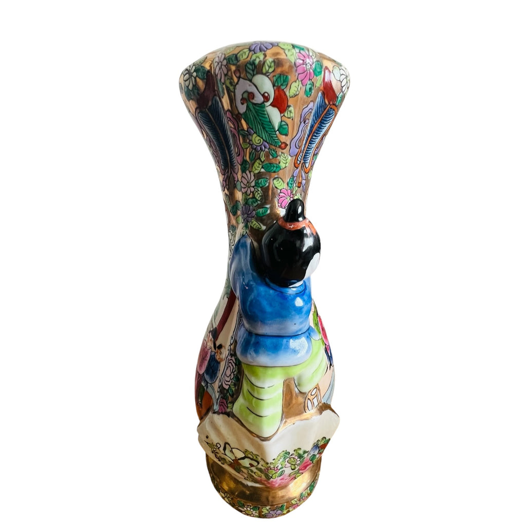 Vintage Famille Rose Porcelain Fertility Chinese Vase