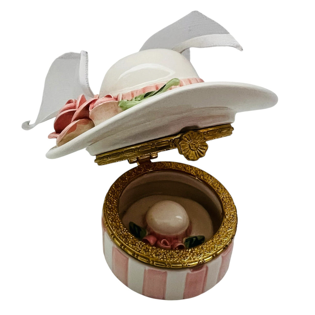 Vintage 1999 Mud Pie Hat In A Hat Pillbox in Bombay Ornate Trinket