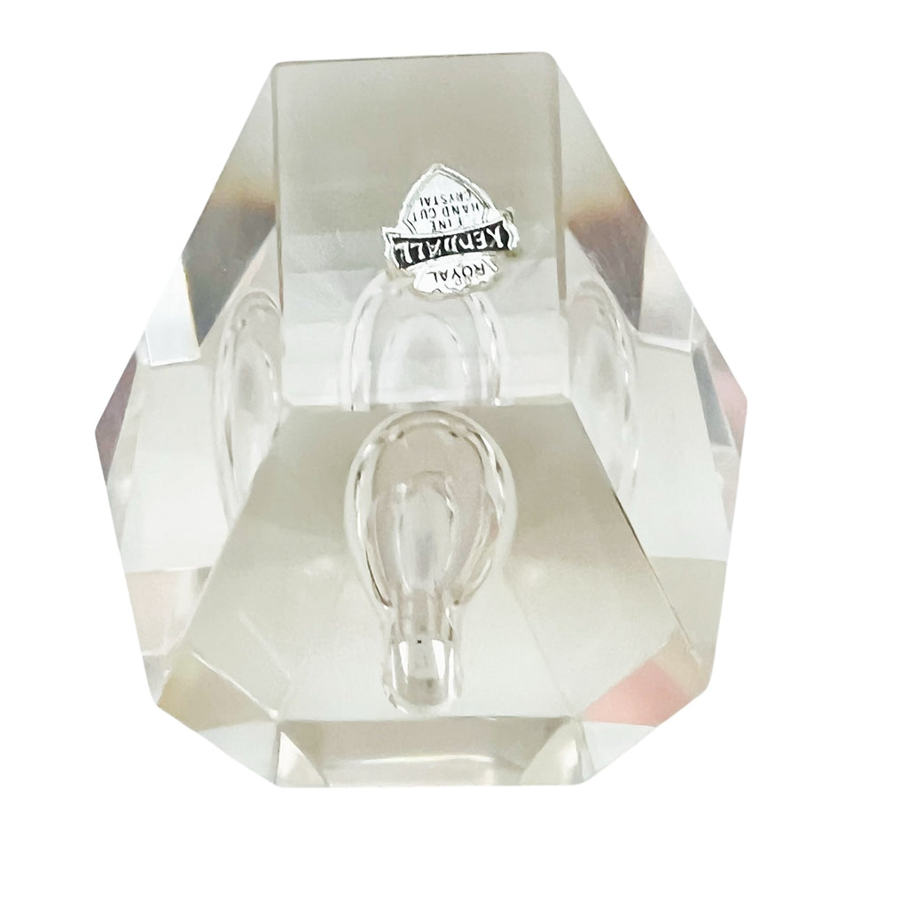 Vintage Kendall Royal Fine Cut Crystal Geometrical Pen Holder