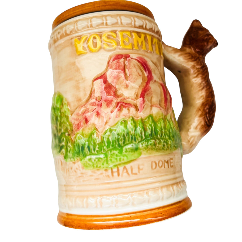 Vintage Yosemite Half Dome El Capitan Bear Handle Mug