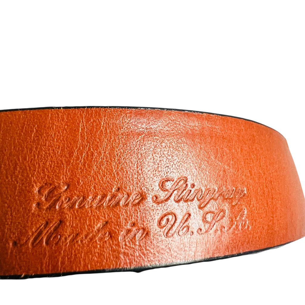 Vintage Lucchese Genuine Stingray Metal Buckle Belt