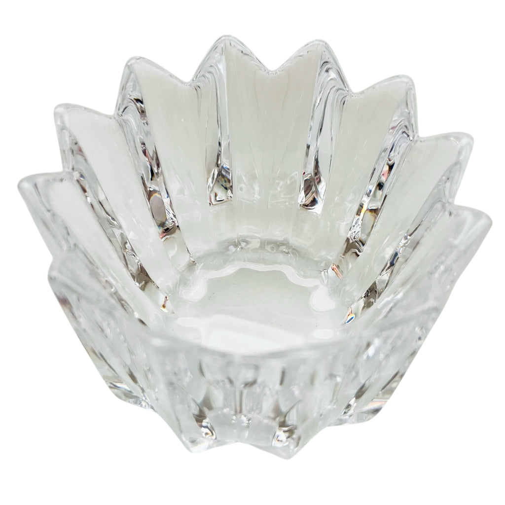 Vintage Orrefors Crystal Crown Design Art Glass Bowl