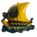 Vintage Mid Century Ceramic Viking Ceramic Ship Desk Lamp