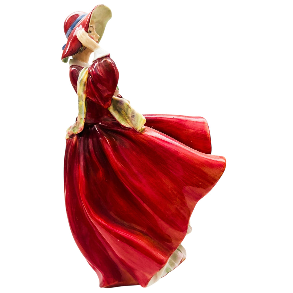 Vintage Royal Doulton England Lady Top Of The Hill Figurine