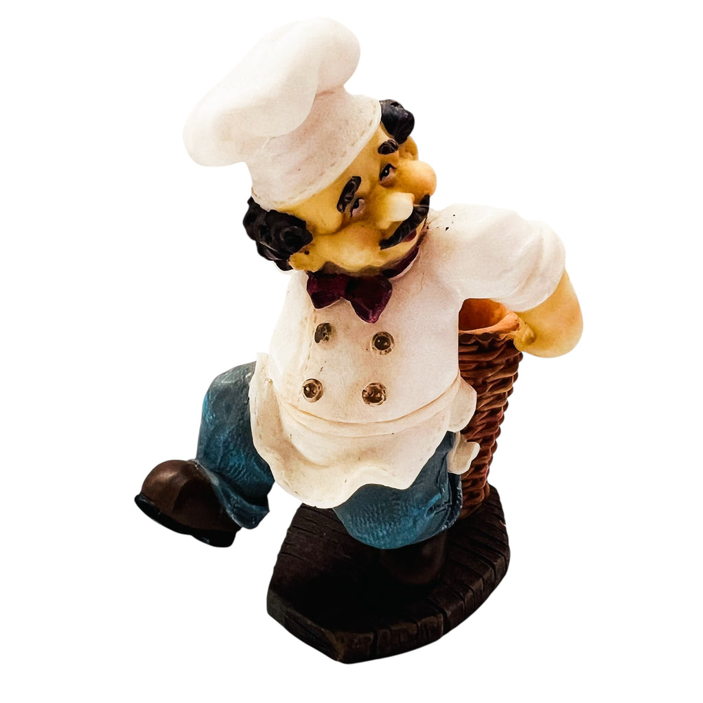 Vintage XCE Chef Figurine with Basket